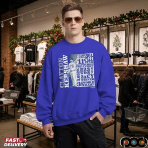 LA Dodgers Clayton Kershaw GOAT List T Shirt