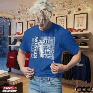 LA Dodgers Clayton Kershaw GOAT List T Shirt