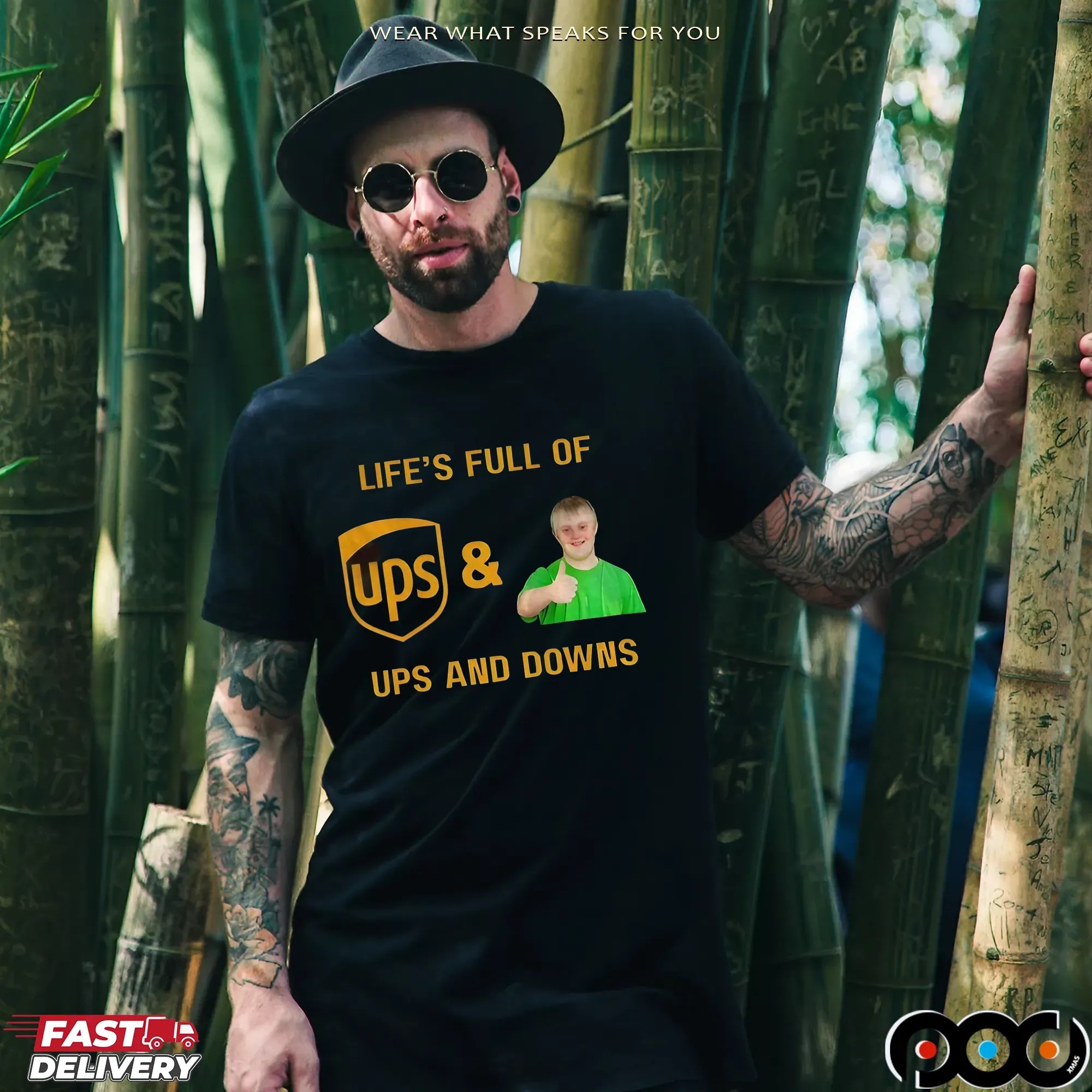 Life’s Full Of Ups And Downs UPS Postal Service T Shirt