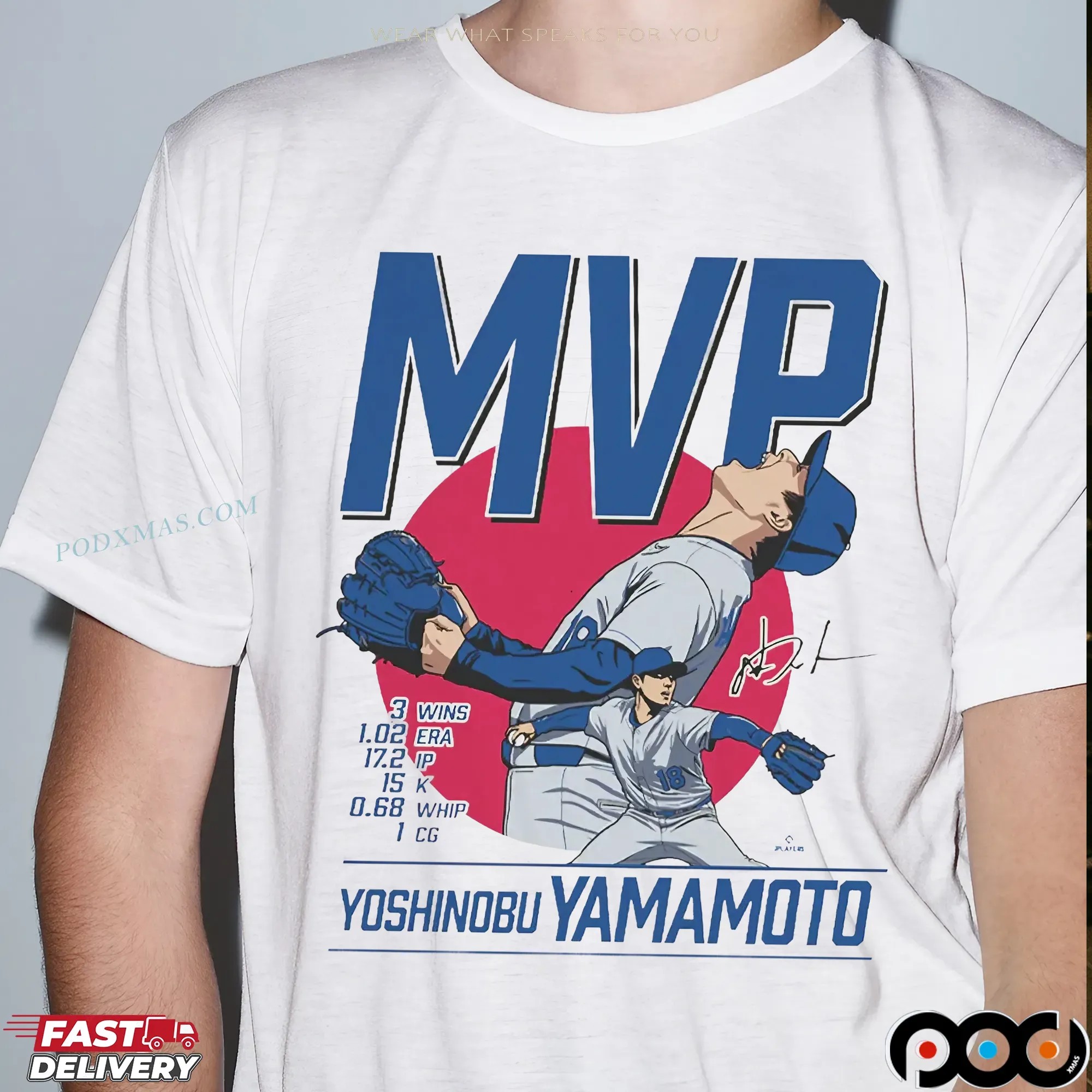 Los Angeles Dodgers Yoshinobu Yamamoto Series Dodgers MVP T Shirt