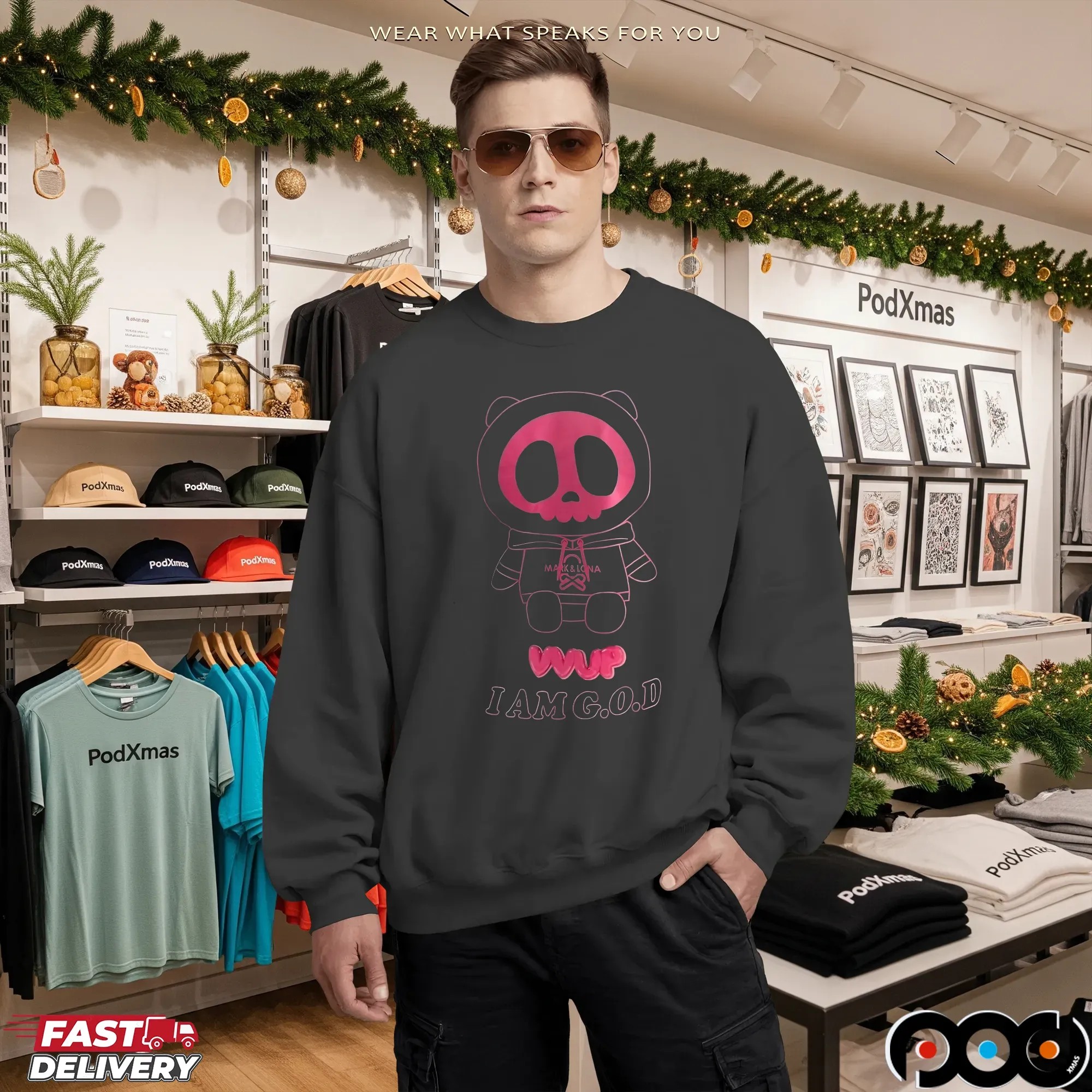 MARK & LONA VVUP I AM G O D T Shirt