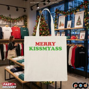 Merry Kissmyass Christmas Dark Meme T Shirt