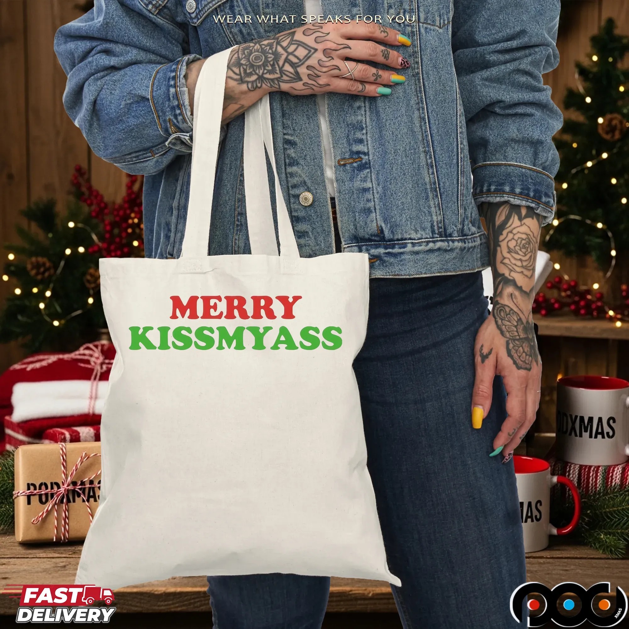 Merry Kissmyass Christmas Dark Meme T Shirt