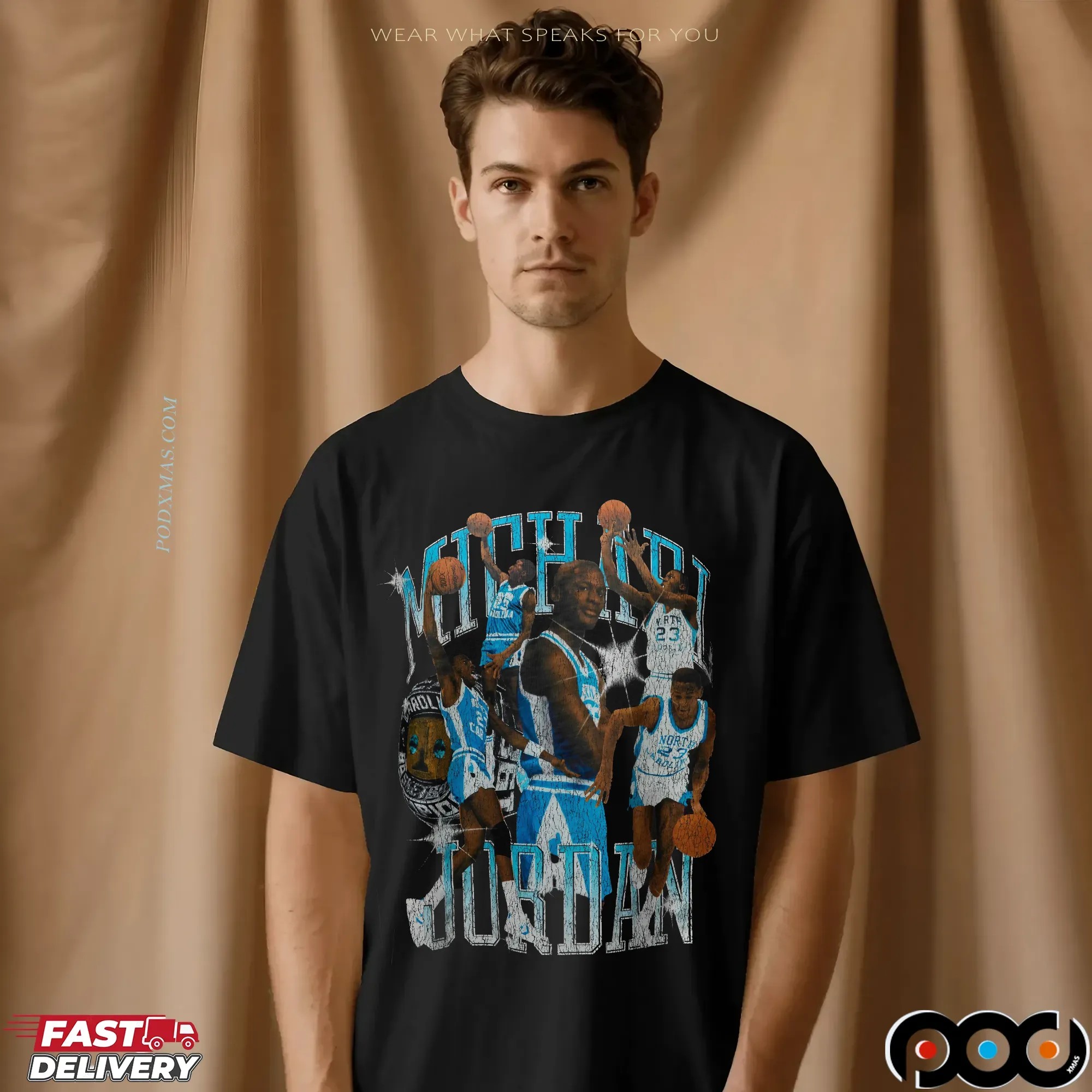 Michael Jordan Flight Graphic Bootleg T Shirt
