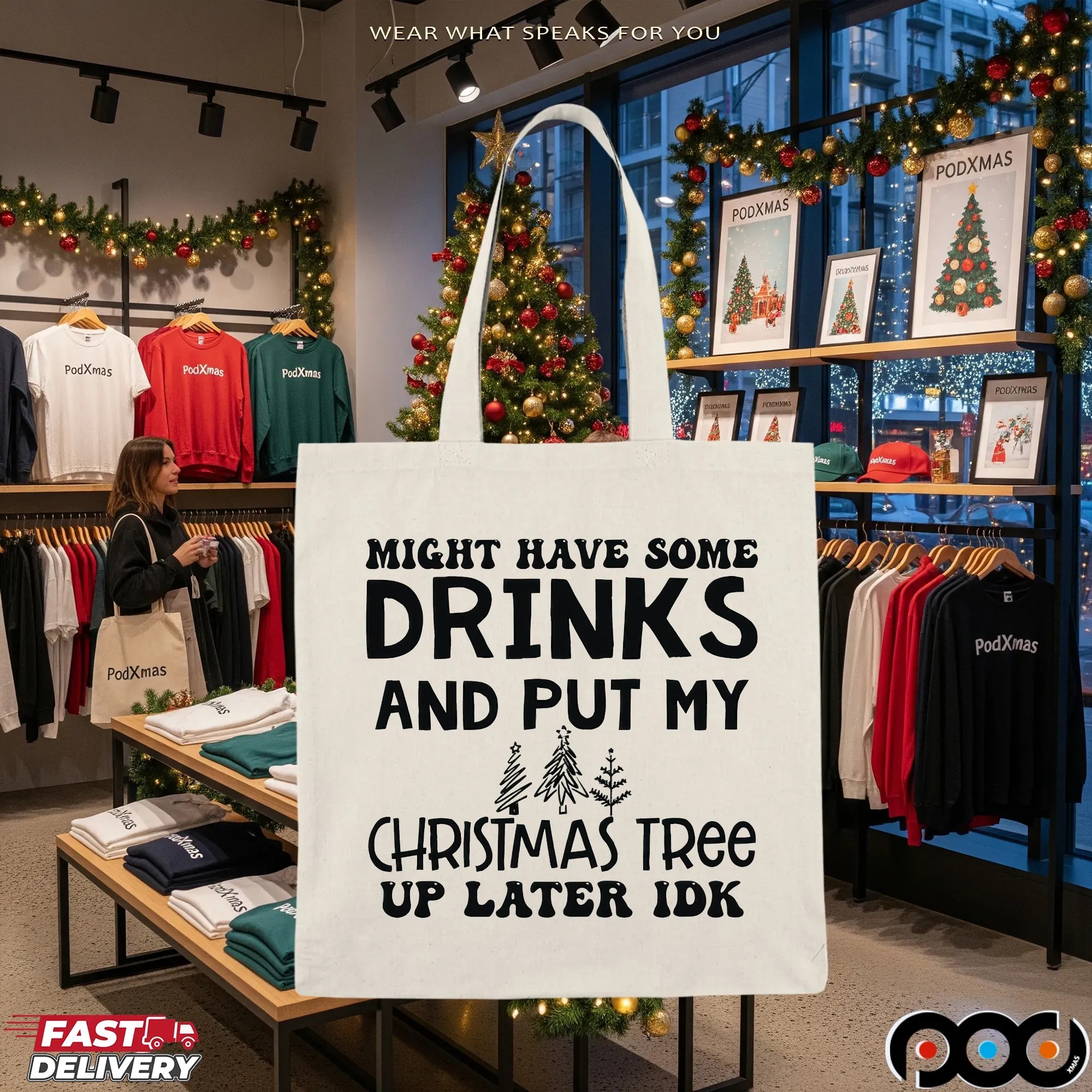 Might Have Some Drinks And Put My Christmas Tree Up Later Idk T Shirt