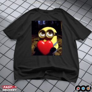 Minion holding Heart Despicable Me T Shirt