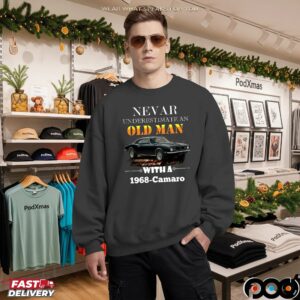 Never Underestimate An Old Man With A 1968-camaro Personalized Car Lover T Shirt