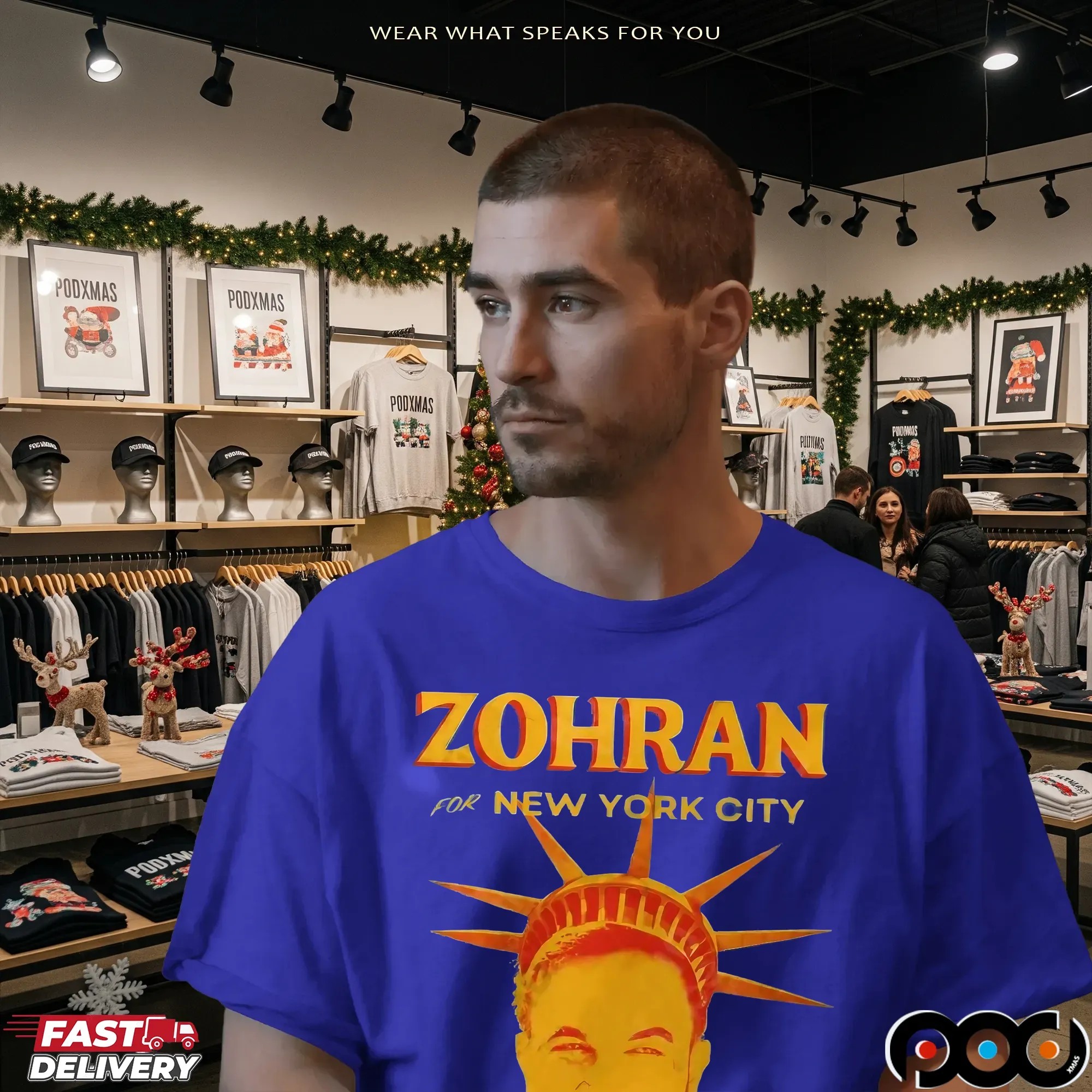 New York City Muslim Mayor Zohran Mamdani Face T Shirt