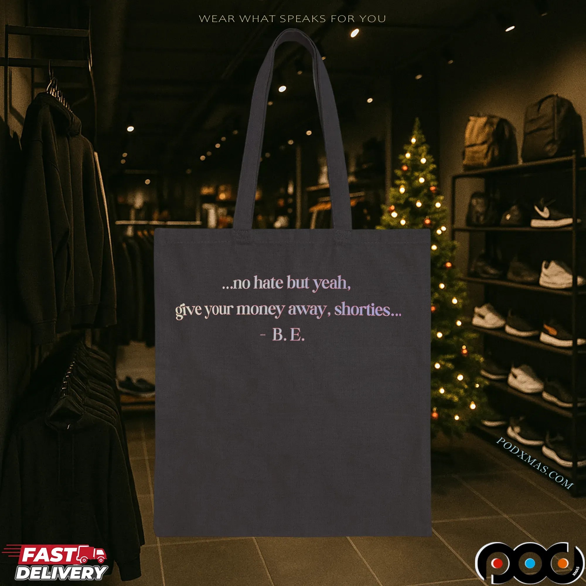 No Hate But Yeah Give Your Money Away Shorties Christmas Gift Sarcastic T Shirt