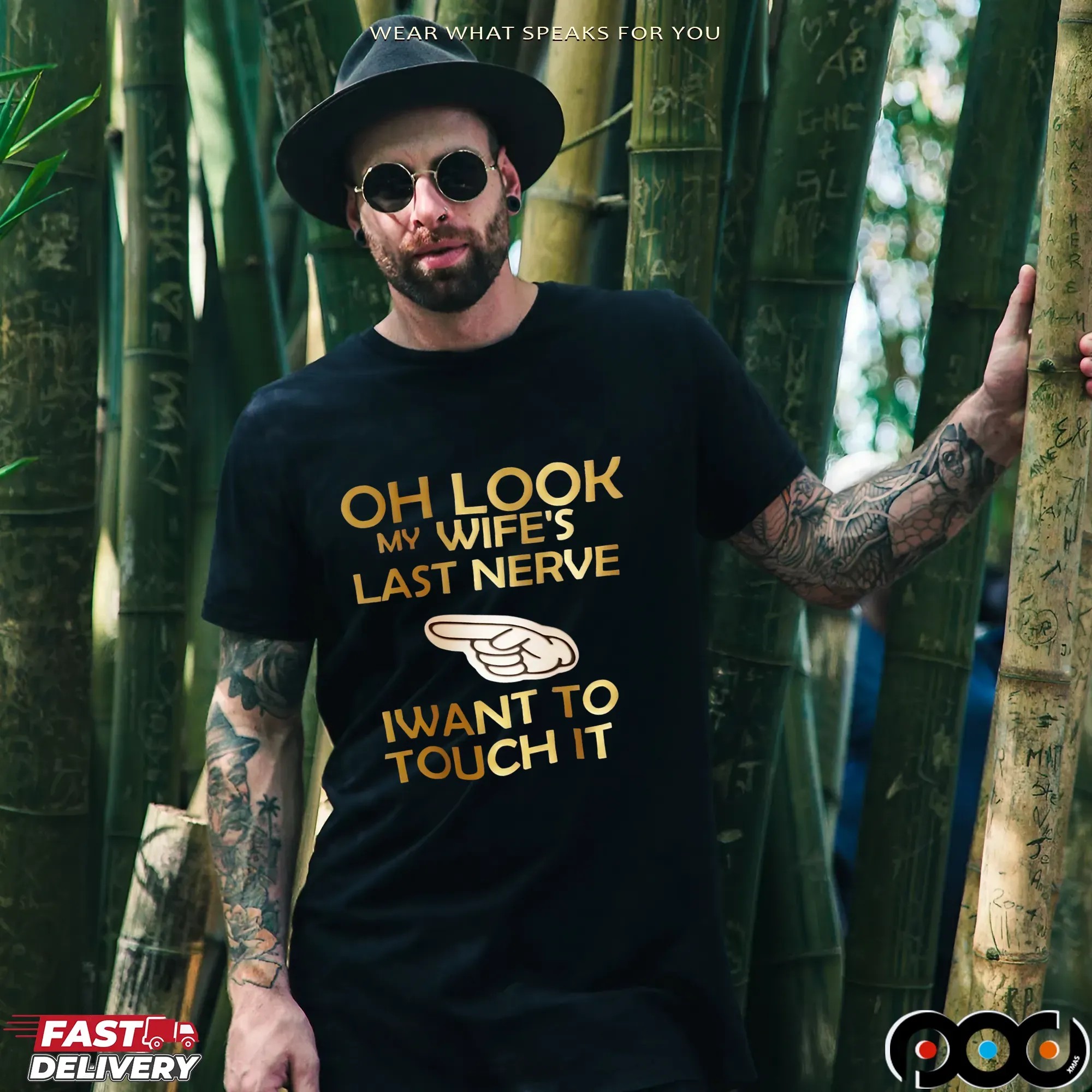Oh Look My Wife's Last Nerve Iwant To Touch It Shirt
