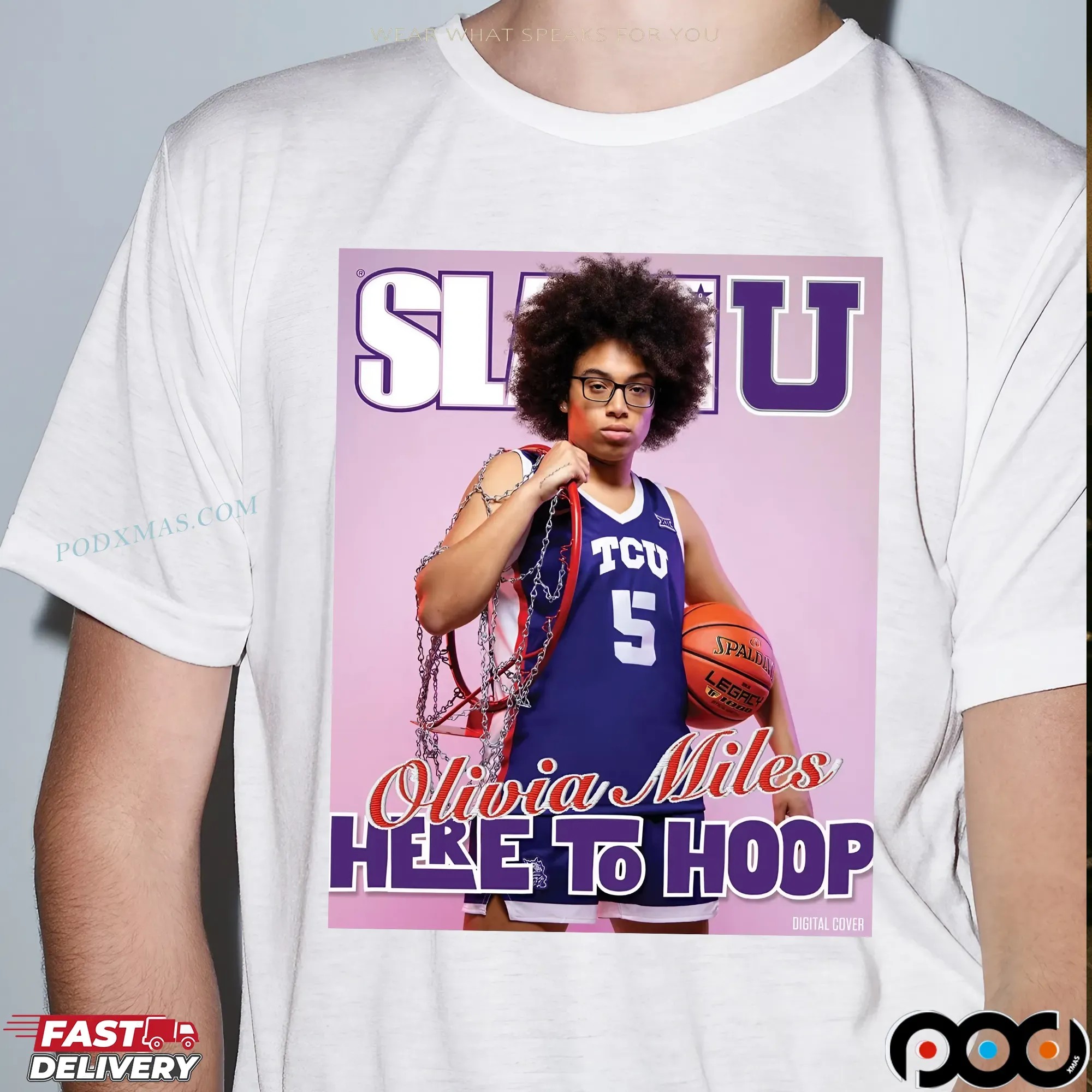 Olivia Miles Here To Hoop Slam Cover T Shirt
