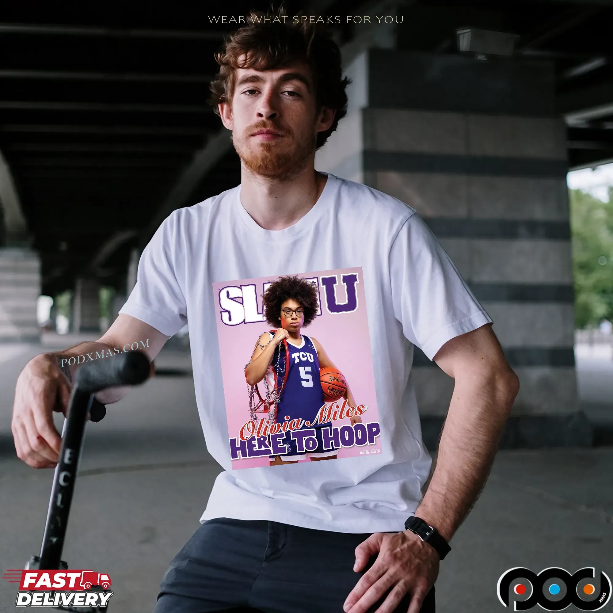 Olivia Miles Here To Hoop Slam Cover T Shirt