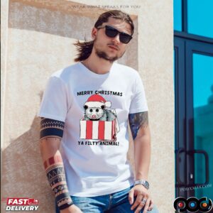 Opossum Merry Christmas Ya Filthy Animal T Shirt