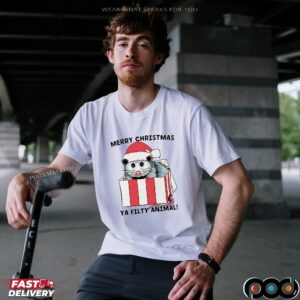 Opossum Merry Christmas Ya Filthy Animal T Shirt