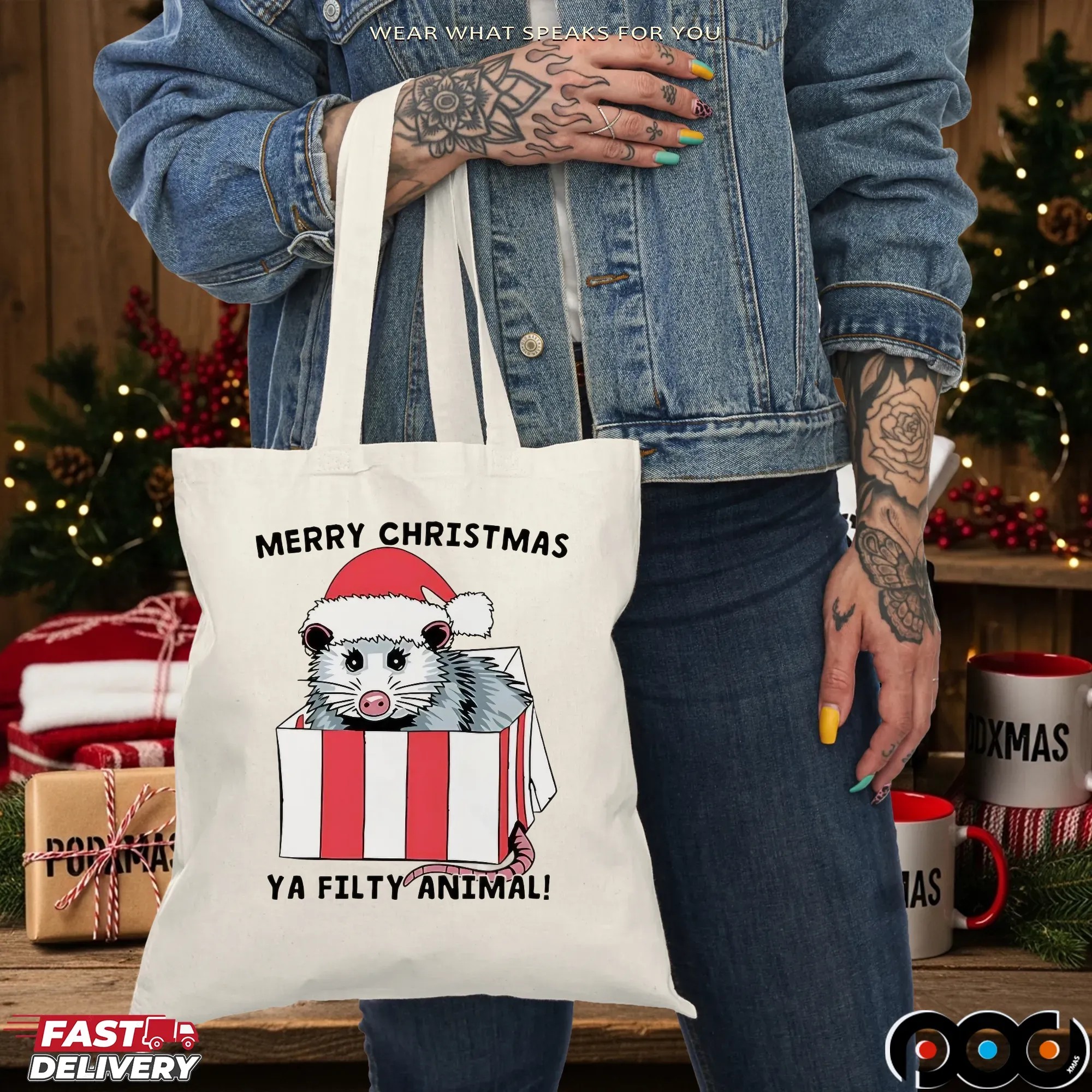 Opossum Merry Christmas Ya Filthy Animal T Shirt