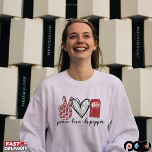 Peace Love Dr Pepper Retro Soda Lover T Shirt