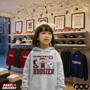 Peanuts Characters Snoopy Charlie Brown It’s Great To Be A Hoosier T Shirt