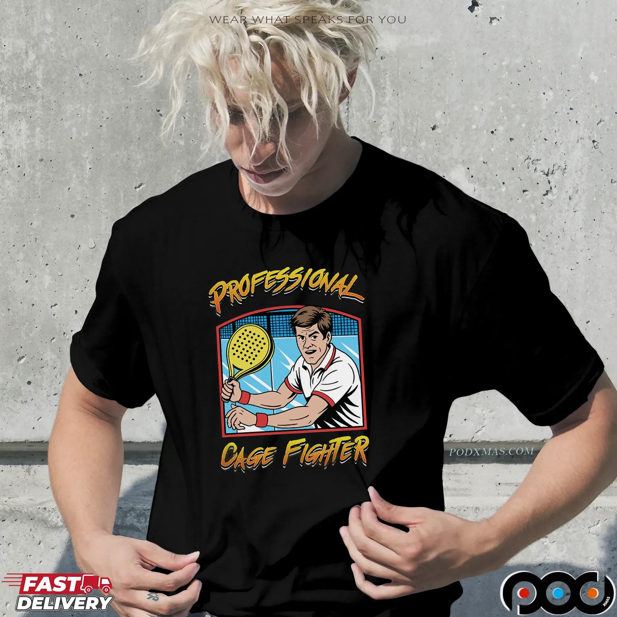 Professional Cage Fighter Padel T Shirt