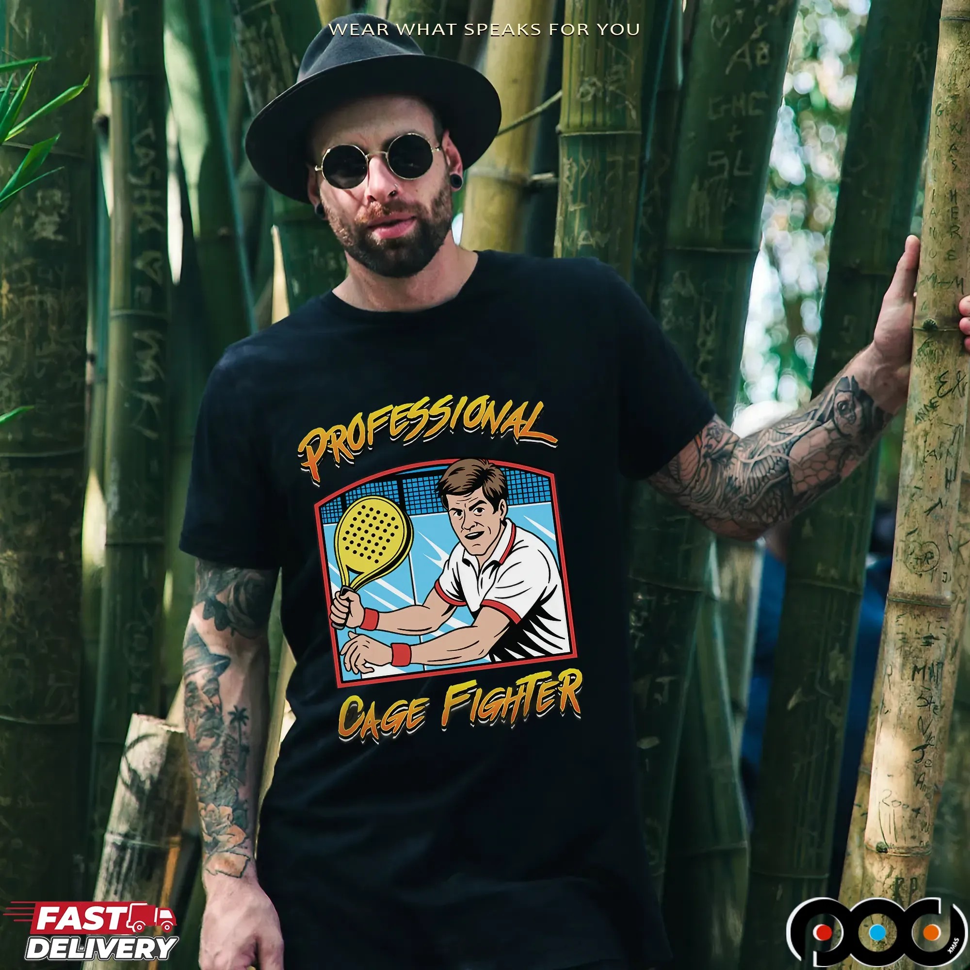 Professional Cage Fighter Padel T Shirt