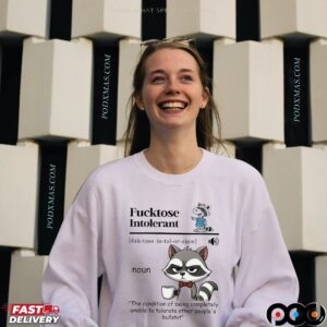 Raccoon Fucktose Intolerant Definition Other People's Bullshit T Shirt