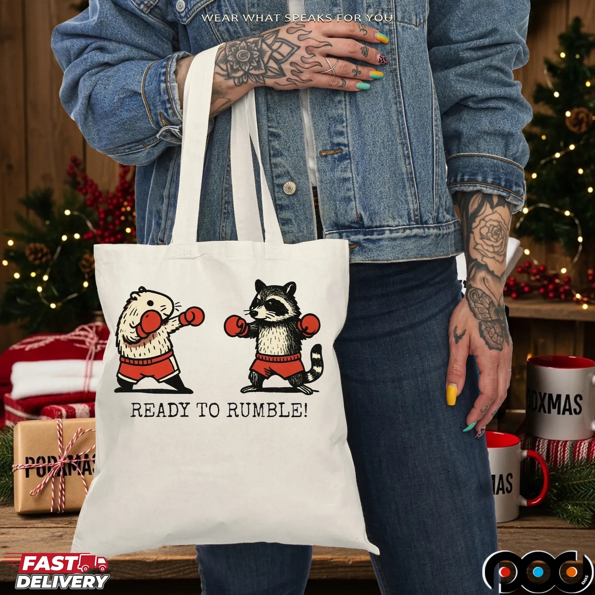 Raccoon Ready To Rumble T Shirt