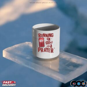 Running on Dr Pepper And A Prayer Christian Soda LoverT Shirt