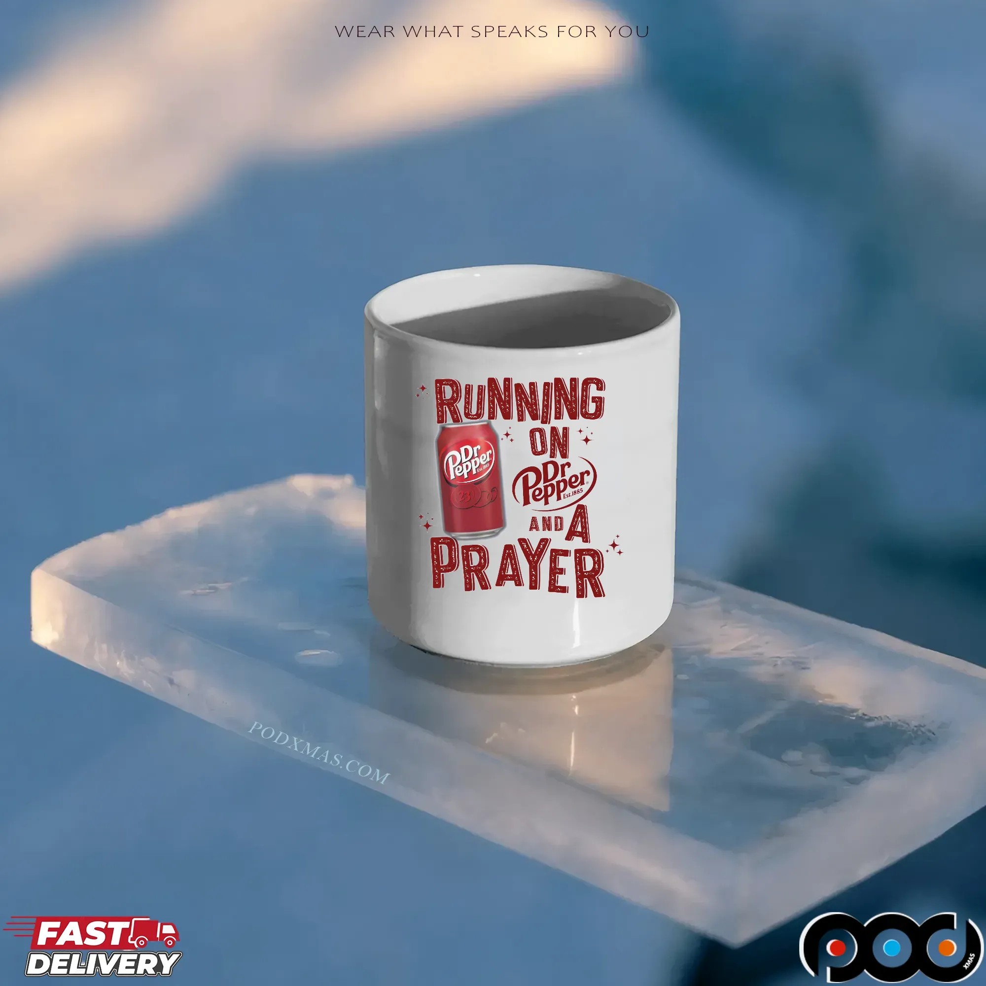 Running on Dr Pepper And A Prayer Christian Soda LoverT Shirt