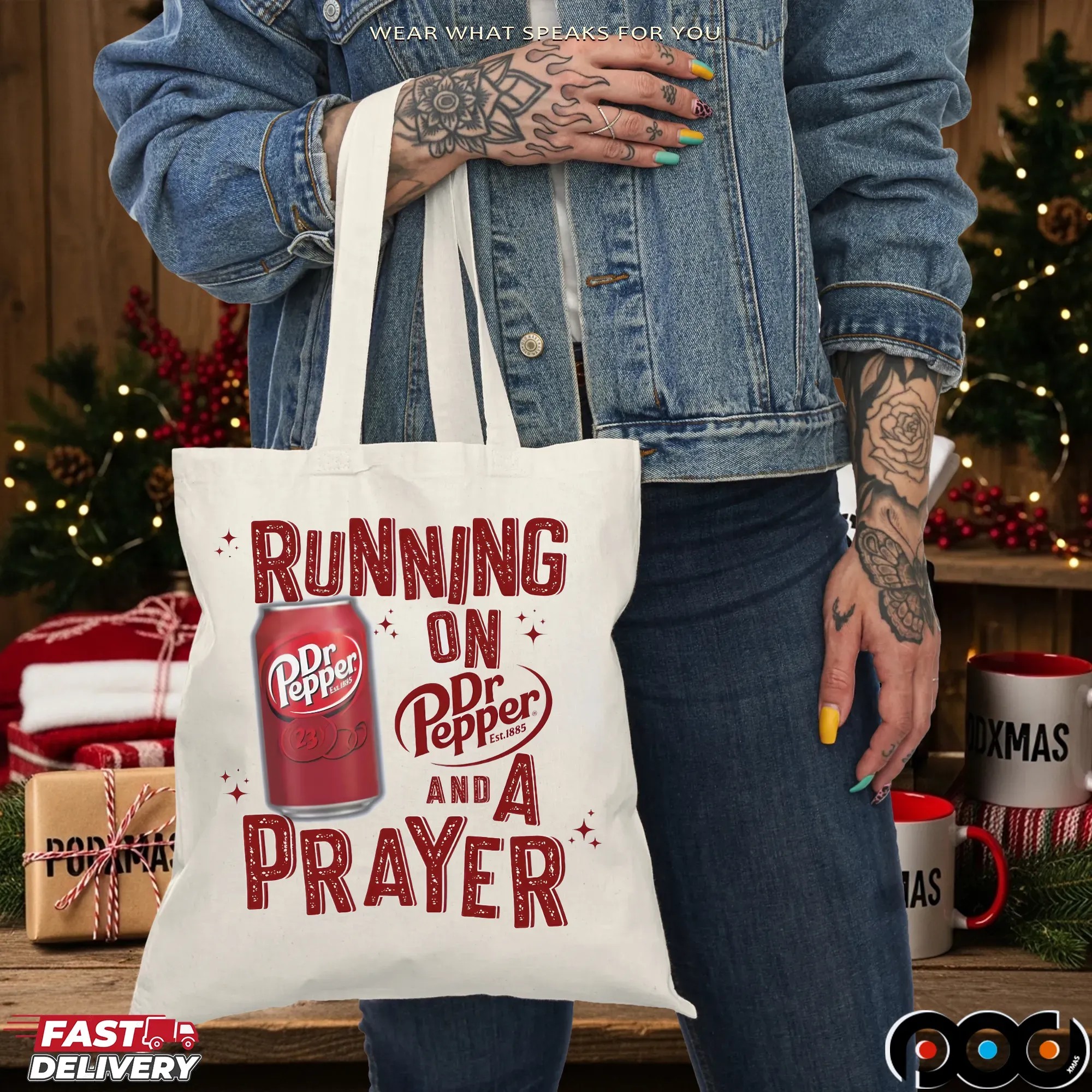 Running on Dr Pepper And A Prayer Christian Soda LoverT Shirt
