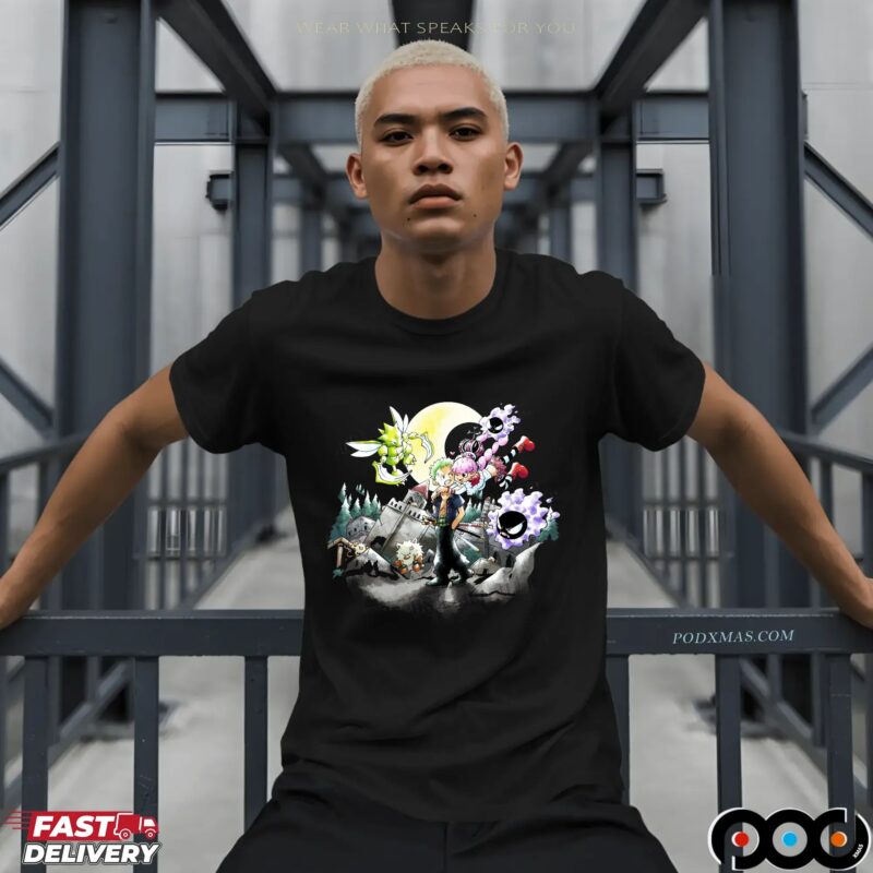 One Piece Roronoa Zoro and Perona Dark Moon Spooky Castle T Shirt