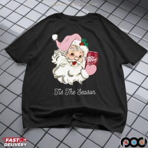 Santa Claus Dr Pepper Tis The Season Merry Christmas T Shirt