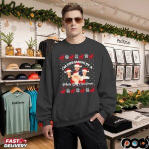Santa Skattebo Chalamet Bieber I'm Dreaming Of A White Boy Ugly Xmas T Shirt