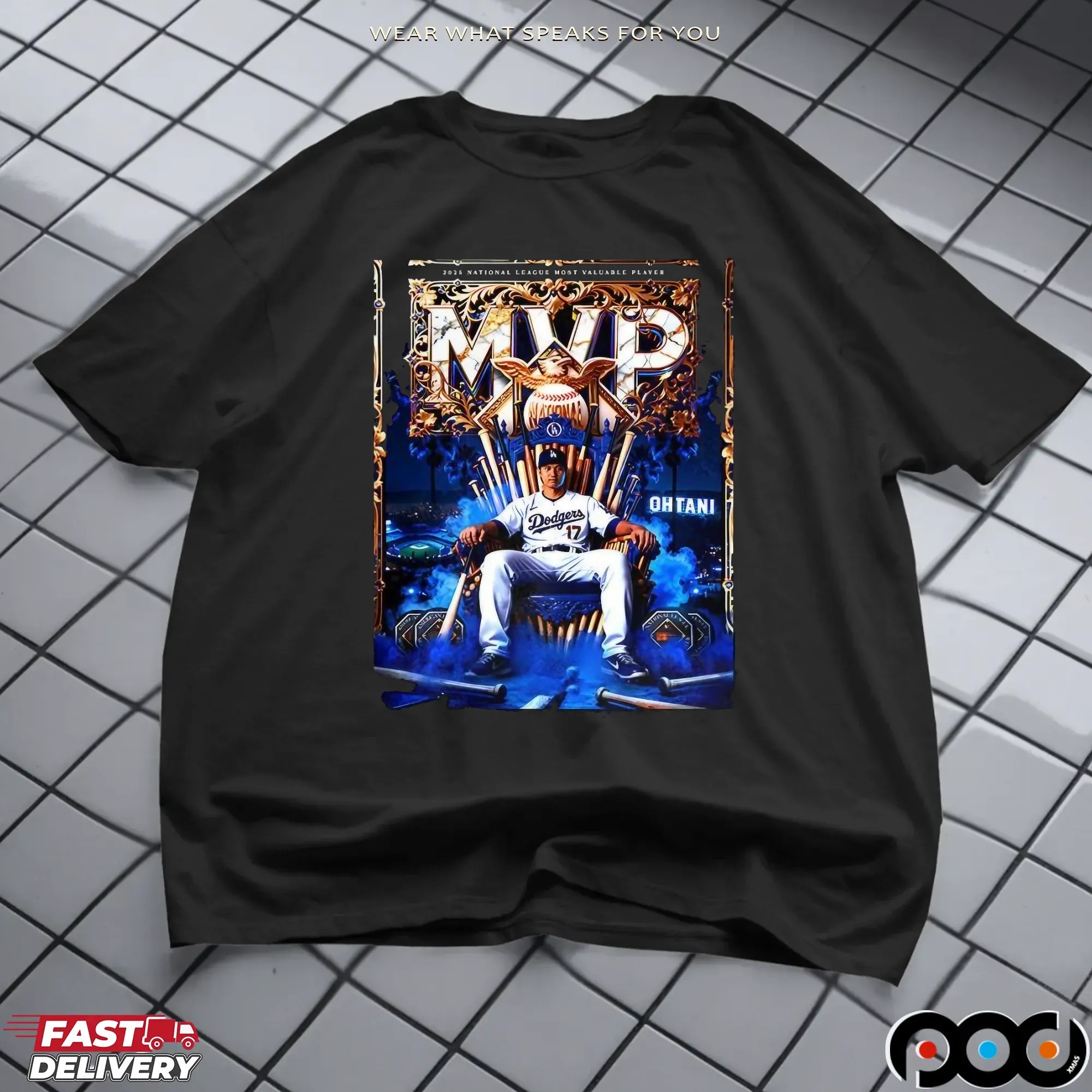 Shohei Ohtani 2025 National League MVP Throne T Shirt