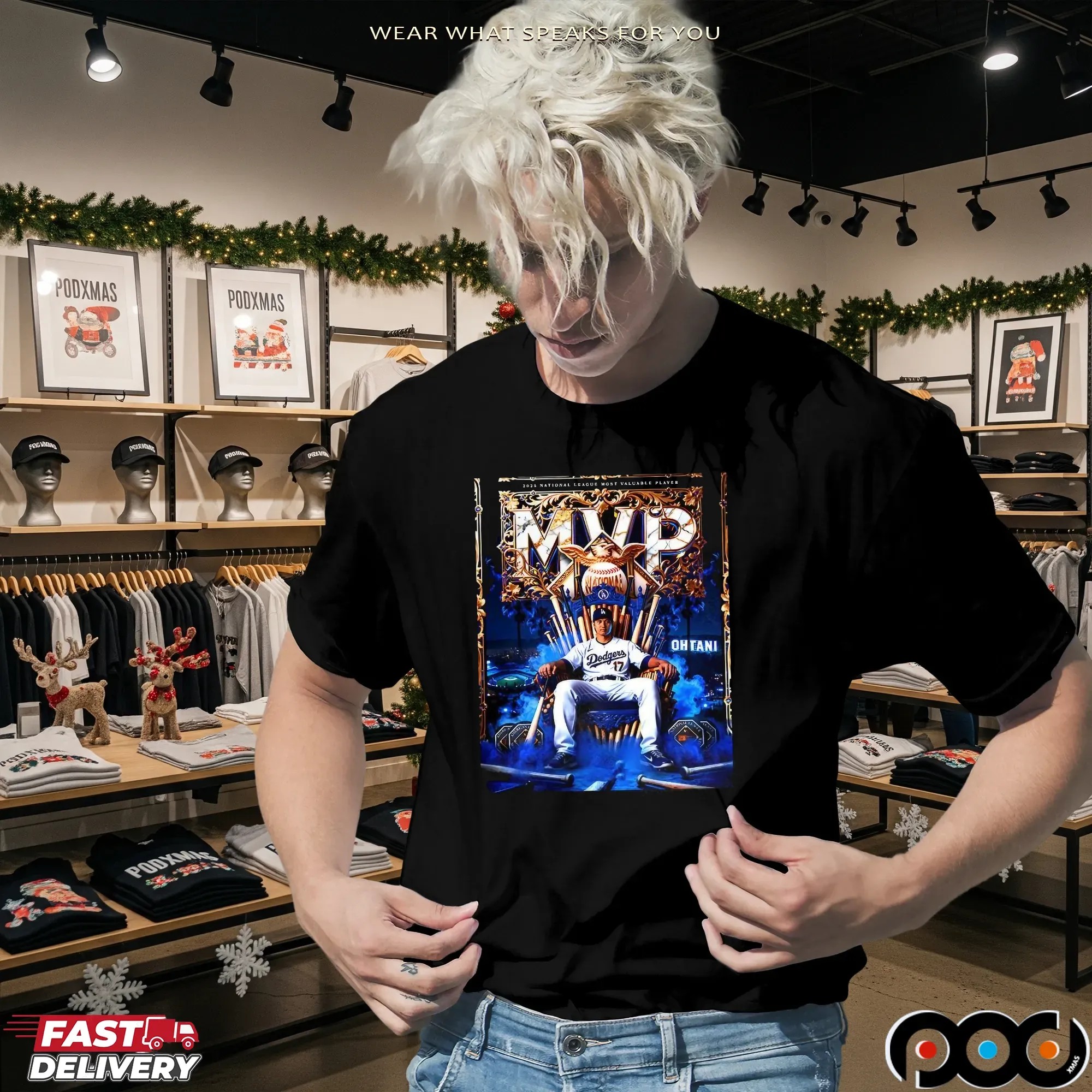 Shohei Ohtani 2025 National League MVP Throne T Shirt