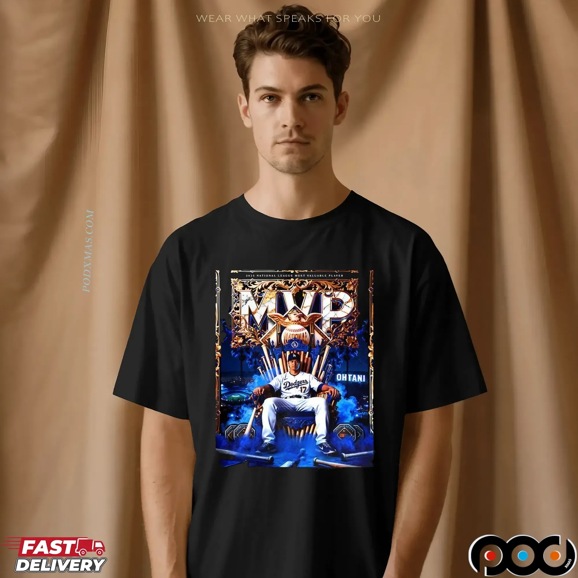 Shohei Ohtani 2025 National League MVP Throne T Shirt