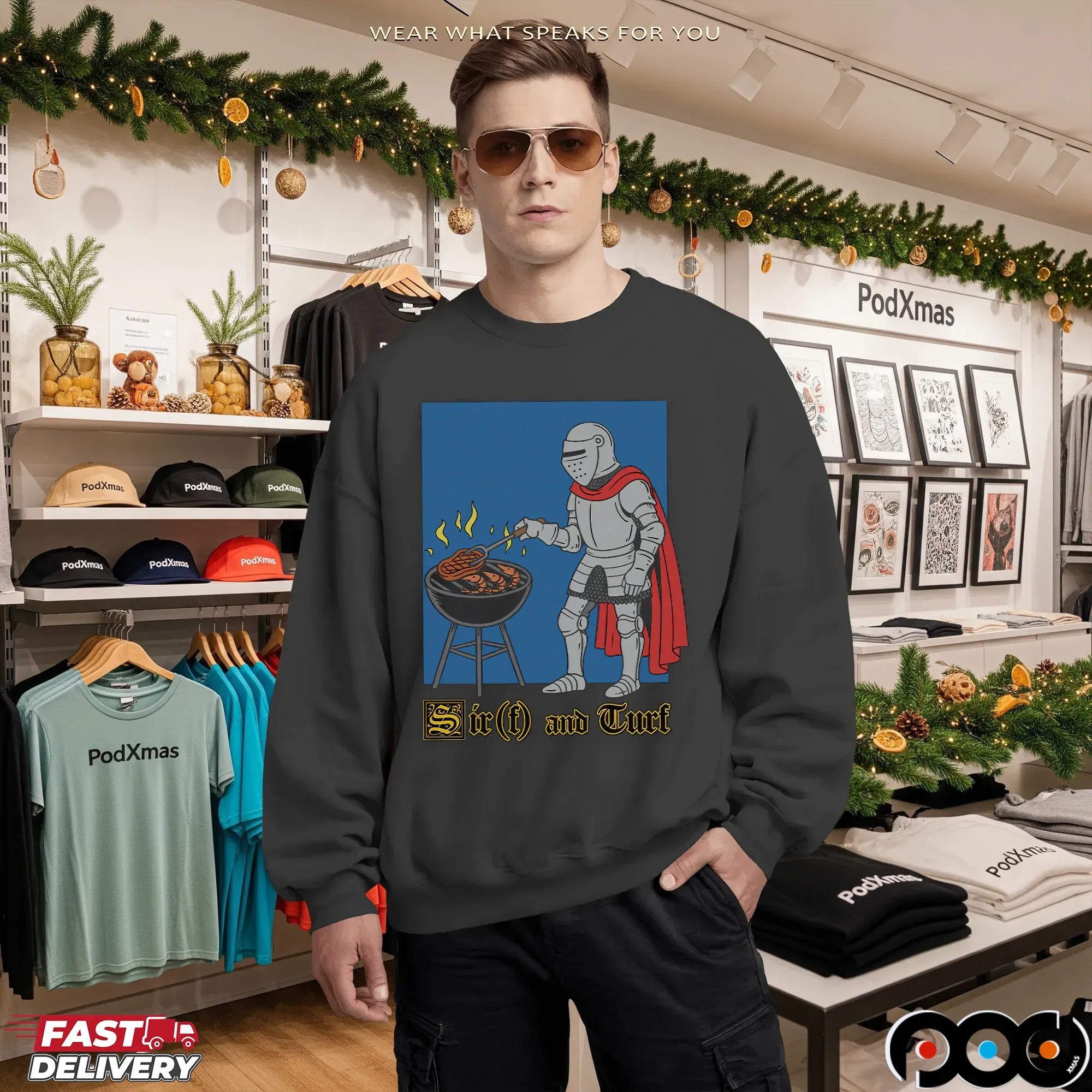 Sir(f) and Turf Graphic T Shirt