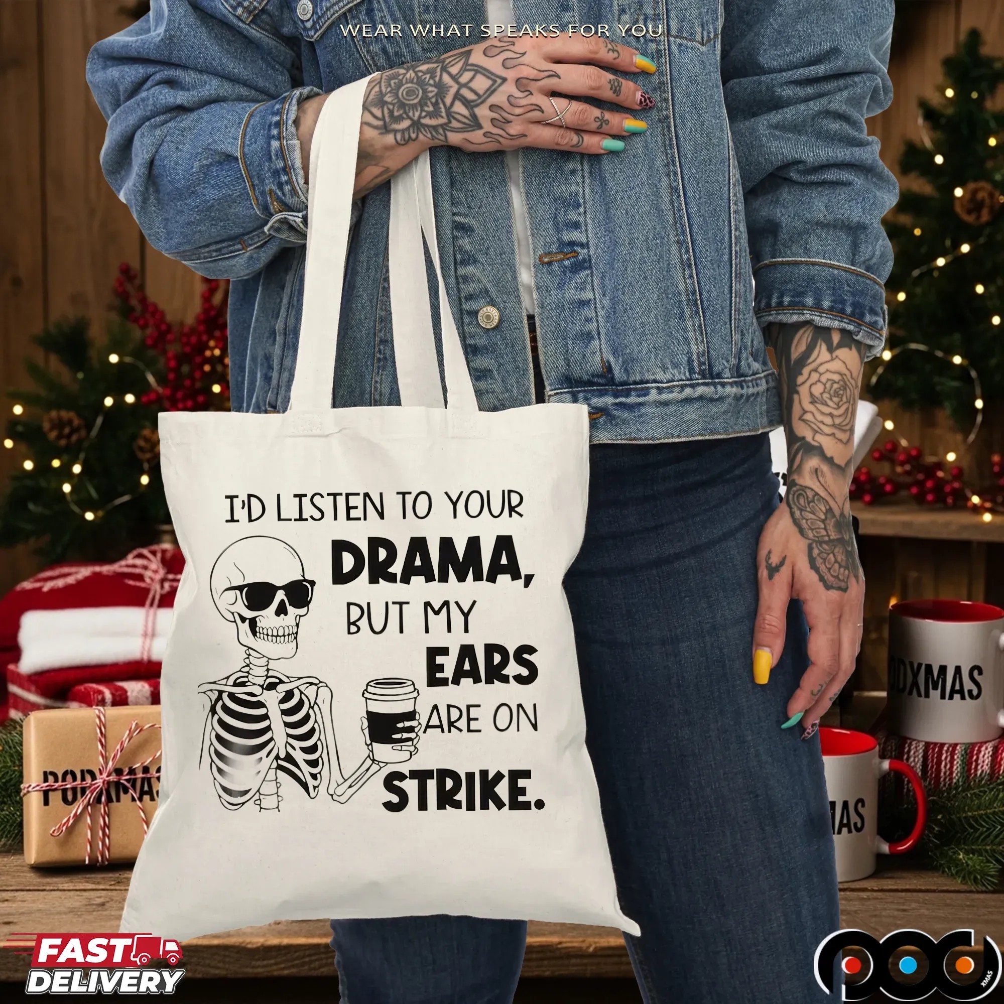 Skeleton I'd Listen To Your Drama, But My Ears Are On Strike Meme T Shirt