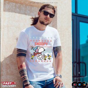 Snoopy And Woodstock Ugly Xmas Holiday T Shirt