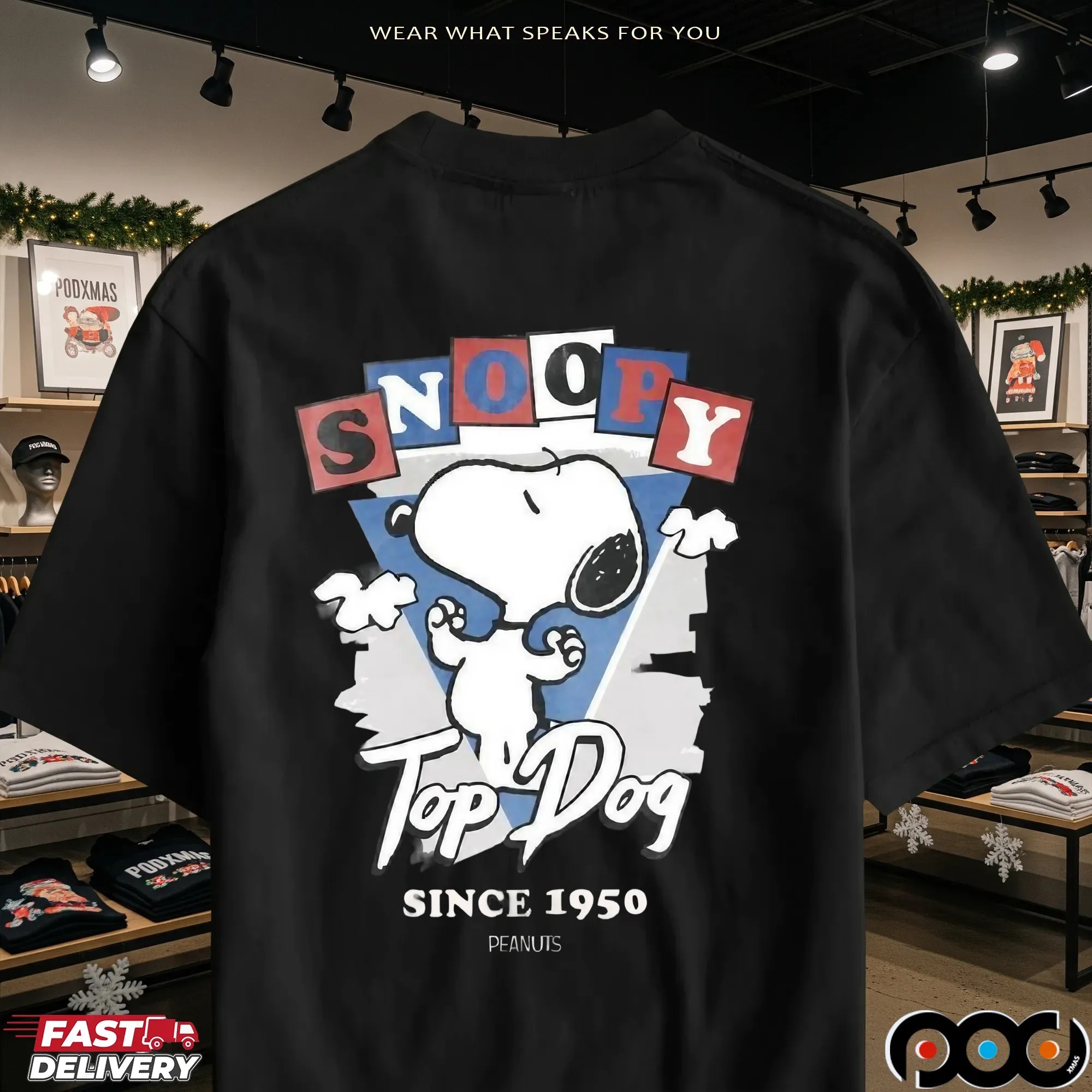 Snoopy Top Dog Since 1950 The Peanuts T Shirt
