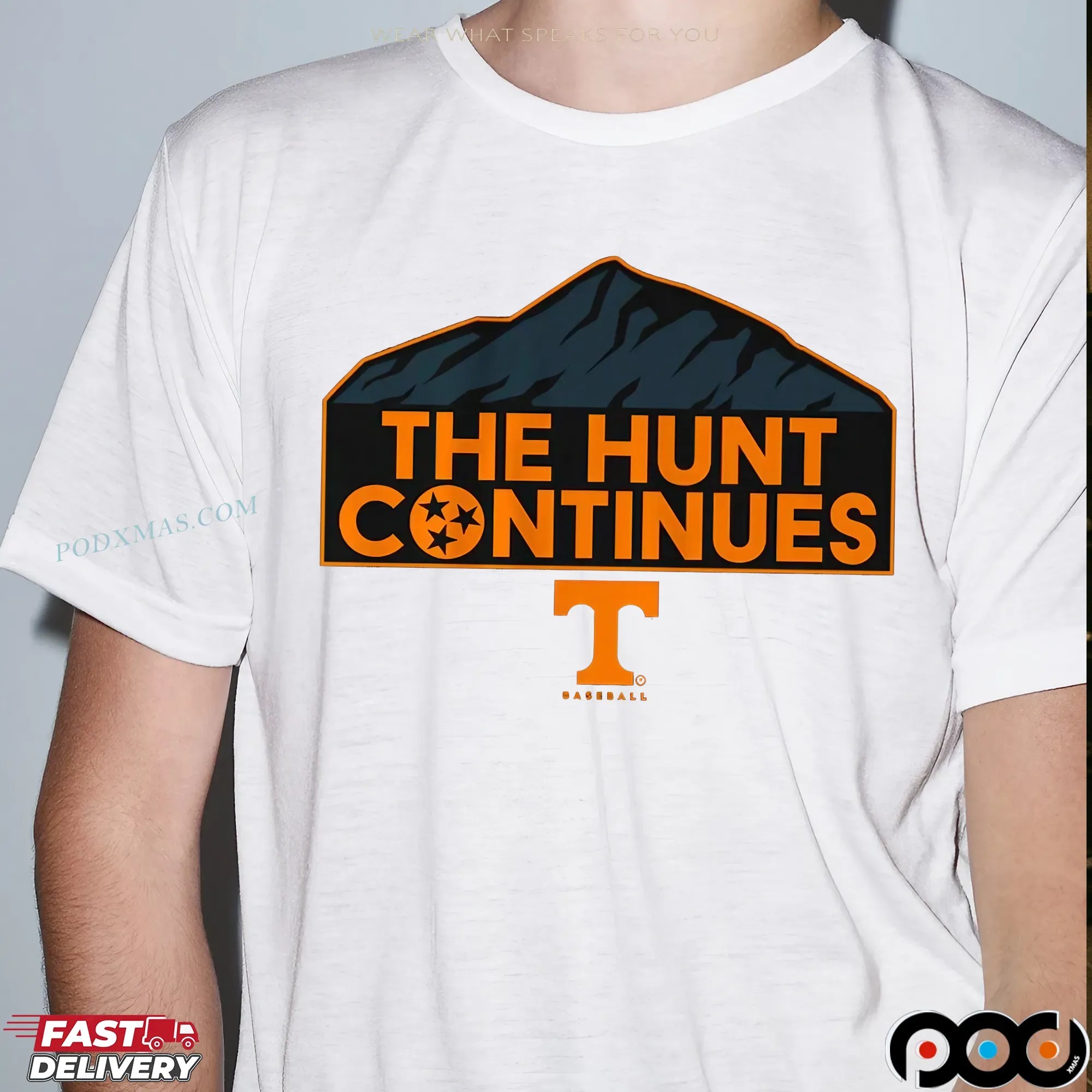 Tennessee Baseball The Hunt Continues Mountain T Shirt