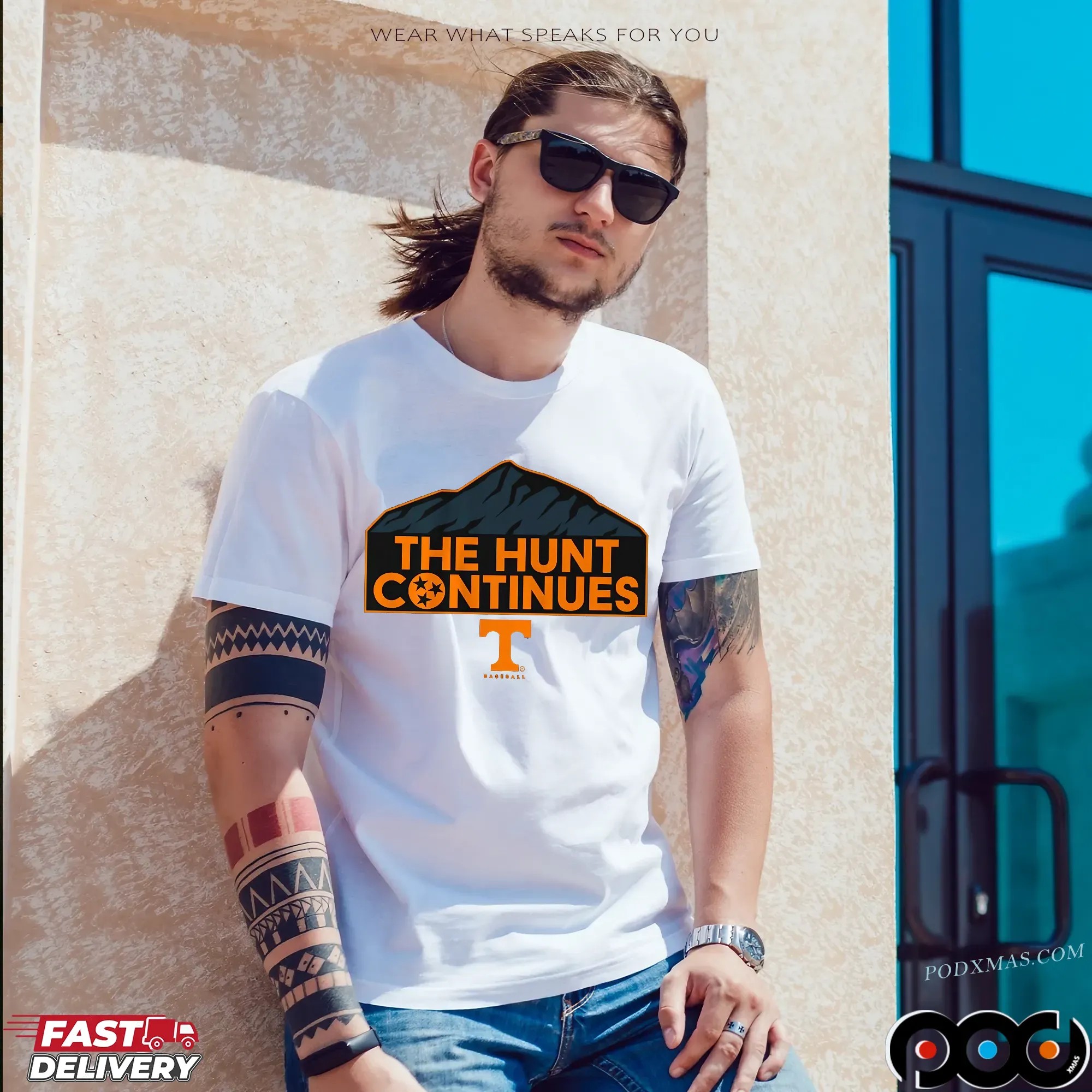 Tennessee Baseball The Hunt Continues Mountain T Shirt