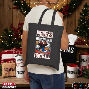 Texas Tech Red Raiders Vs Byu Cougars Baptized The Cougars Rivalry Graphic T Shirt