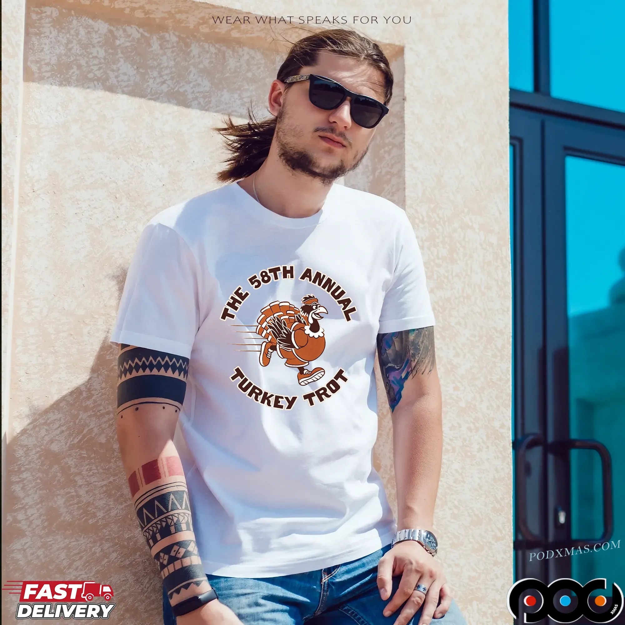 The 58th Annual Turkey Trot Graphic T Shirt