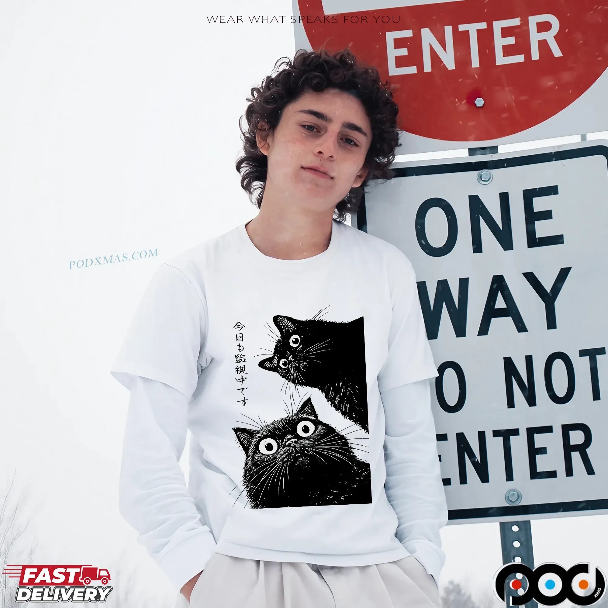 The Cat is Watching Today Classic T Shirt