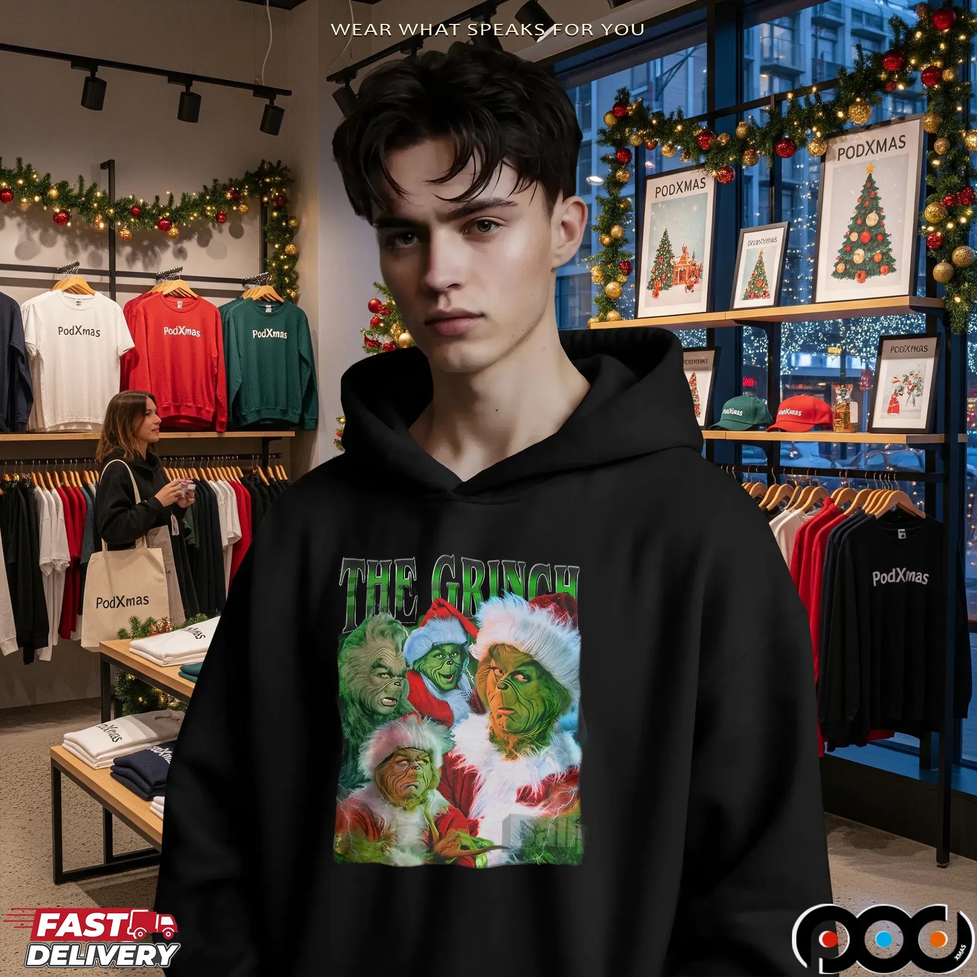 The Grinch Movie Christmas Retro Bootleg T Shirt