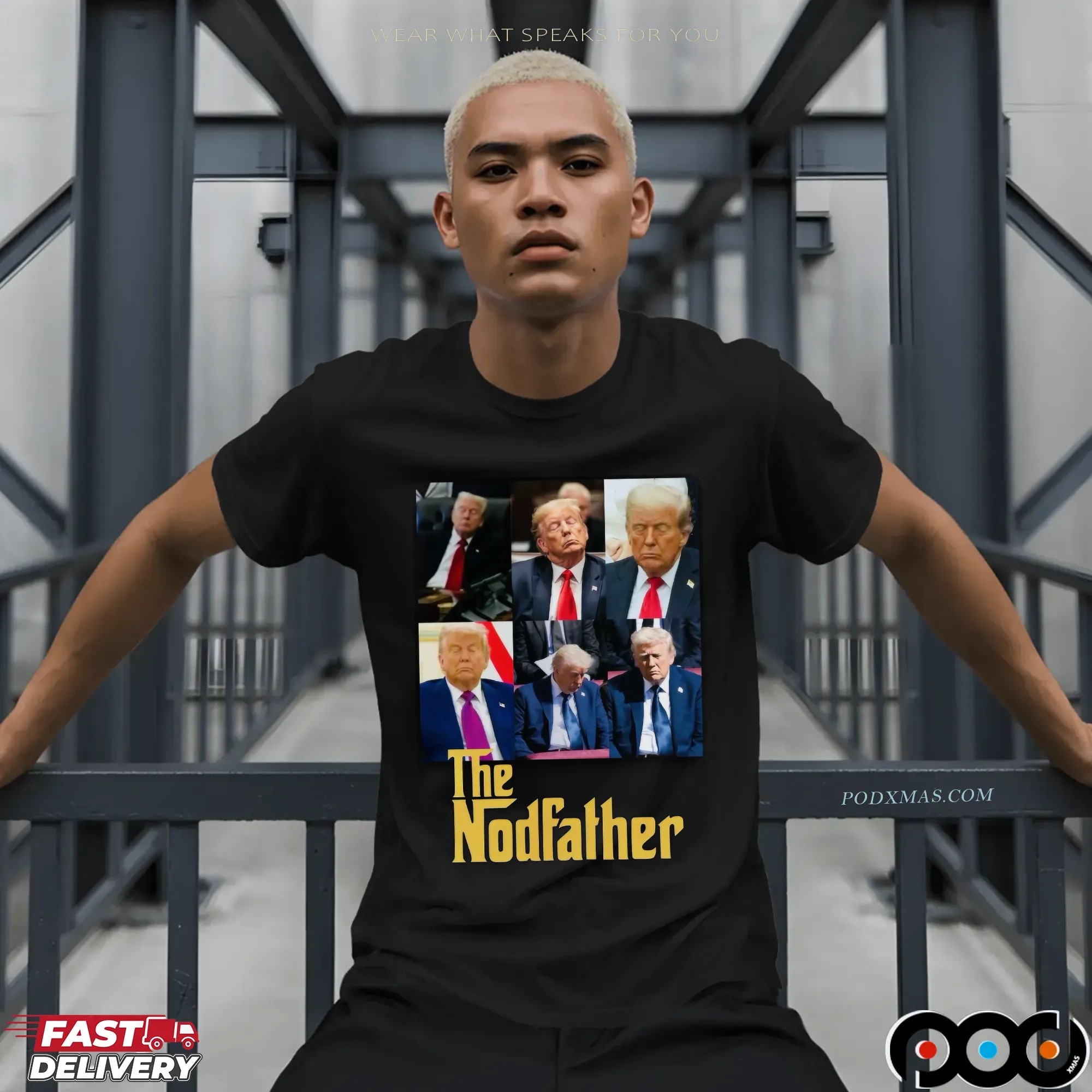 The Nodfather Trump Sleeping Photo T Shirt