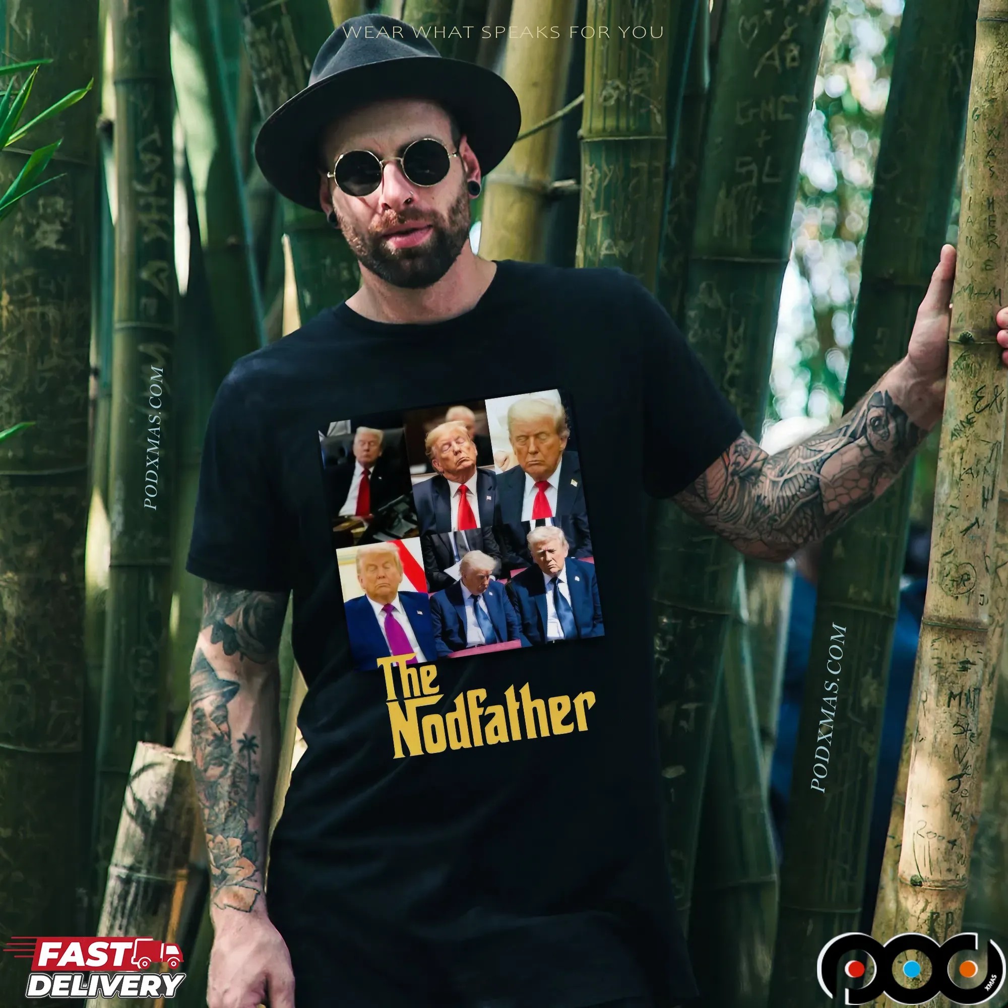 The Nodfather Trump Sleeping Photo T Shirt