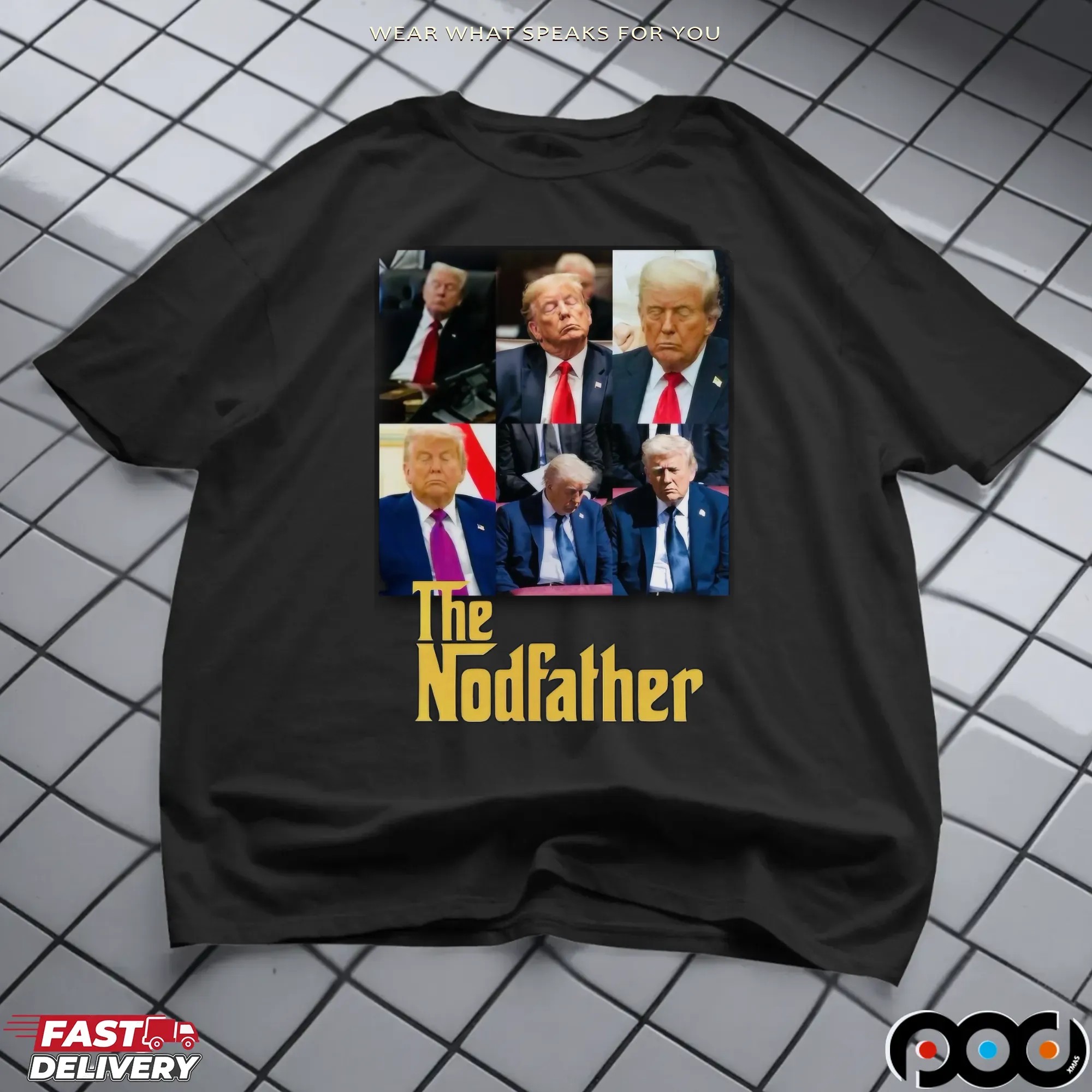 The Nodfather Trump Sleeping Photo T Shirt