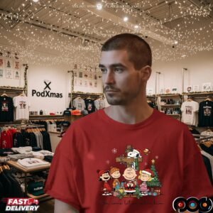 The Peanuts Oh Come Let Us Adore Him Cross Christmas T Shirt