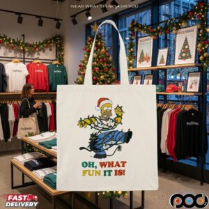The Simpsons Oh What Fun It Is Christmas Lights T Shirt