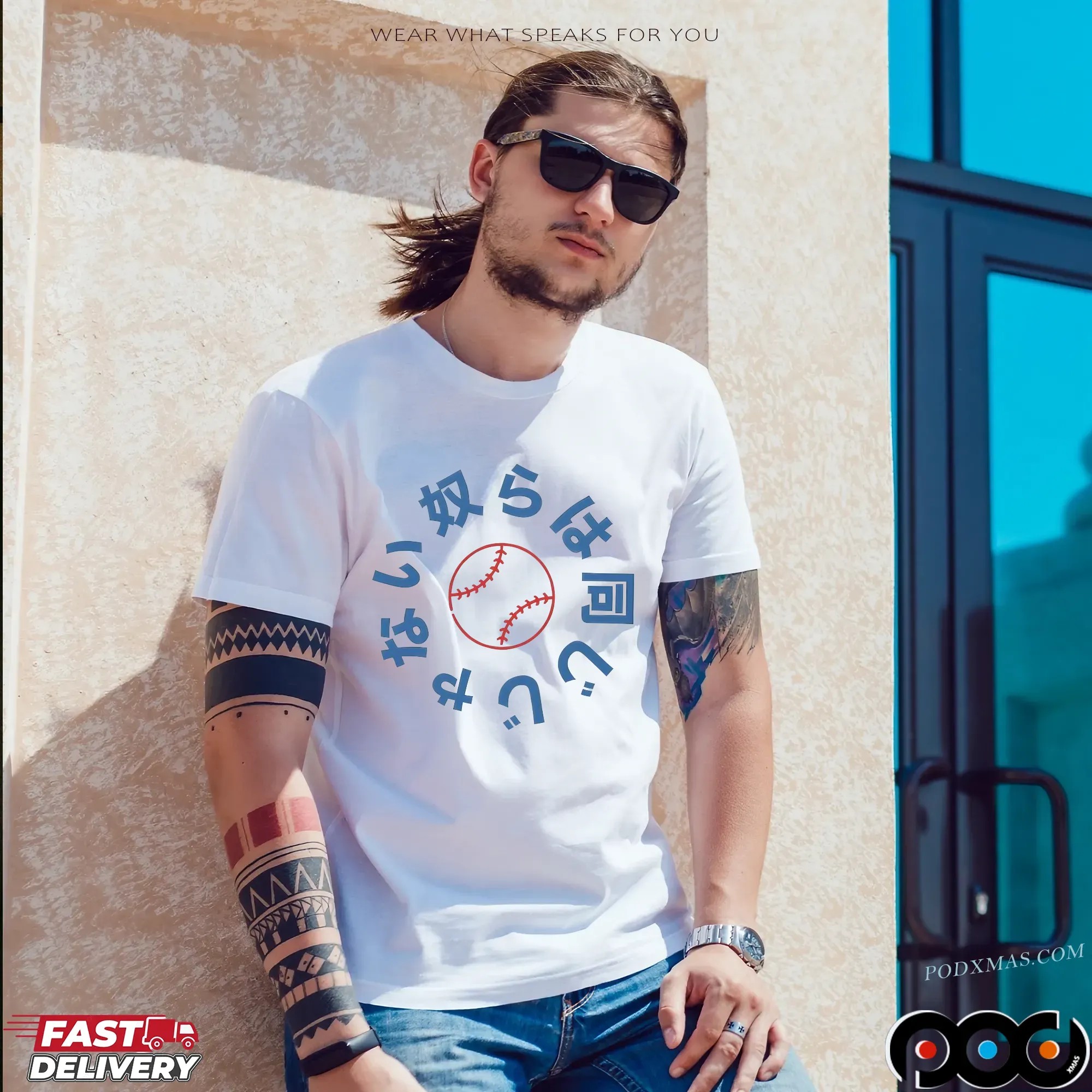 They Not Like Us Japanese LA Dodgers Parody T Shirt